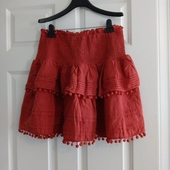 NWT House of Harlow 1960 Boho Skirt Set Burnt Orange - Picture 11 of 14
